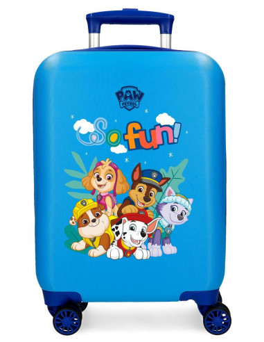 2191324 ABS SUITCASE 50 CM 4W. PAW PATROL SO FUN BLUE